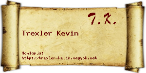 Trexler Kevin névjegykártya